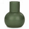 Vase boule en céramique verte