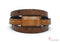 Bracelet en cuir écorce d’arbre brun pour homme #177