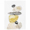 Toile en canevas - pierres en gris & jaune