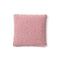 Coussin  Sherpa rose effet mouton