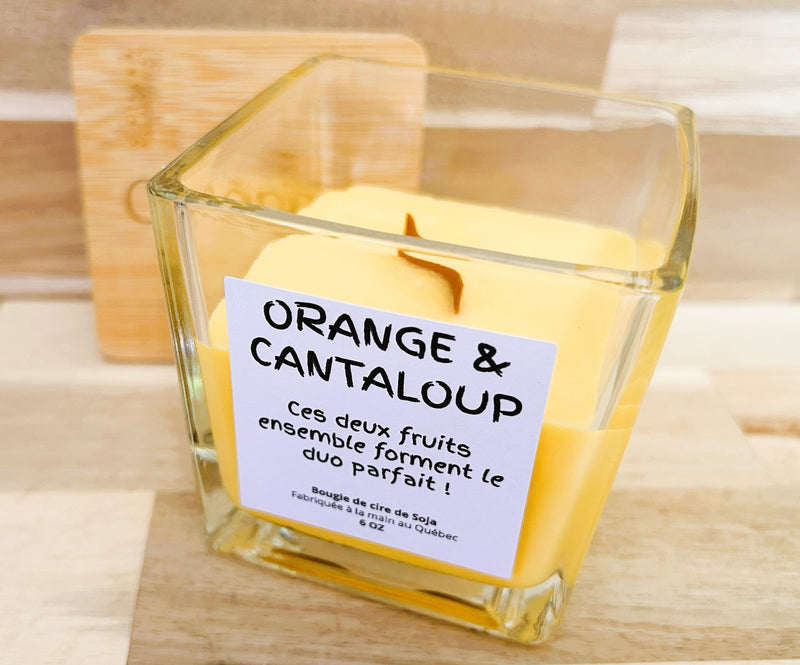 Bougie d'ambiance ''Orange & Cantaloup''