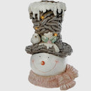 Bonhomme de neige avec led