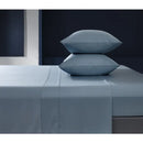 Draps en sergé de bambou- bleu pastel queen