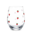 Verre  à vin  -fraise