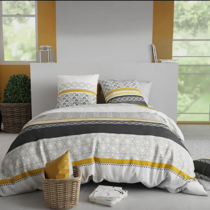 Housse de couette Aurore  ( finition bouton  )