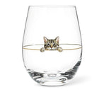 Verre à vin sans pied chat