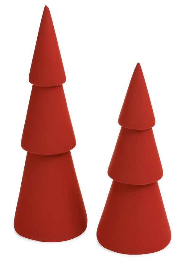 Ens de 2 sapin en résine