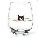 Verre à vin sans pied chat