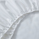 Draps en coton 600 fils au pouce carré- blanc queen