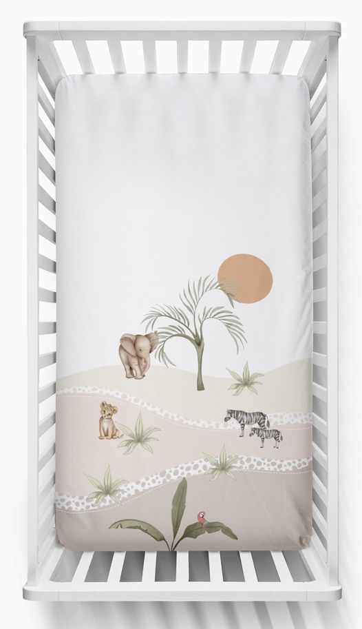 Drap contour Afrique pour lit de bébé