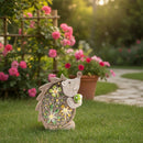 Figurine de jardin extérieure à énergie solaire (hérisson)
