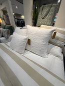 Housse de couette rayée naturelle stripe de  Brunelli(👉livraison printemps 2026)