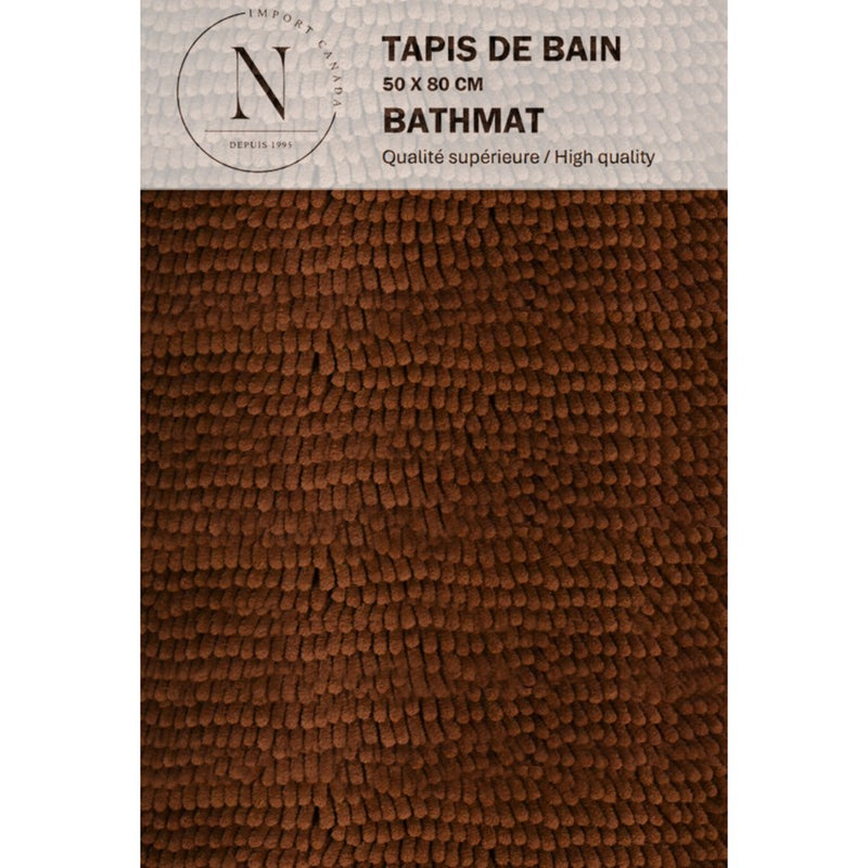 Tapis chenille café