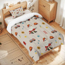 Ensemble de couette en duvet d'oie «Pompier»