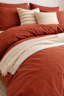 Housse de couette nature Terracotta