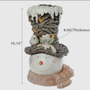 Bonhomme de neige avec led