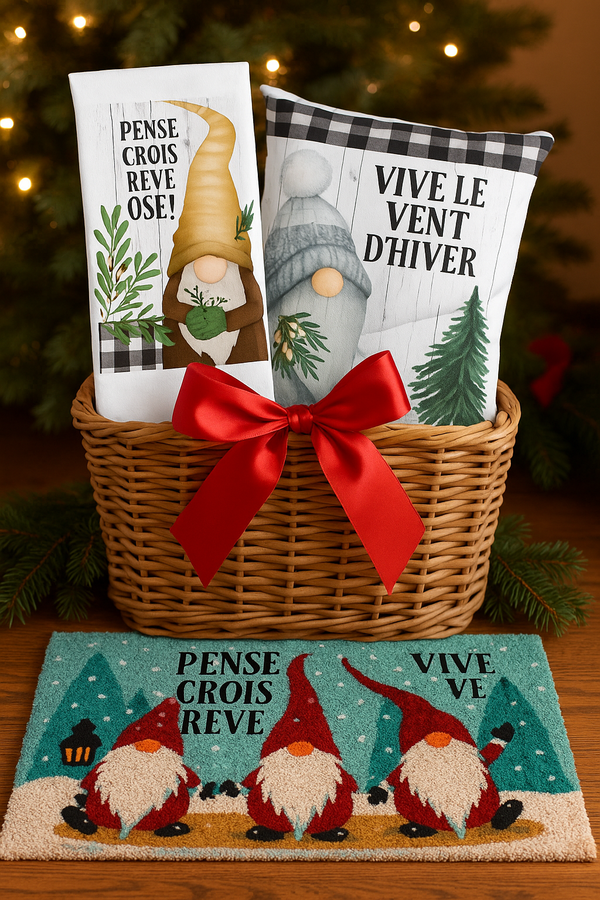Panier cadeau amateur de gnome