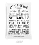 Coussin les règles au camping