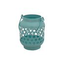 Lanterne en Métal Bleu