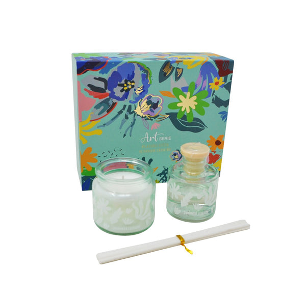 Diffuseur et chandelle Jardin aqua