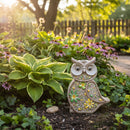 Figurine de jardin extérieure à énergie solaire (hibou)