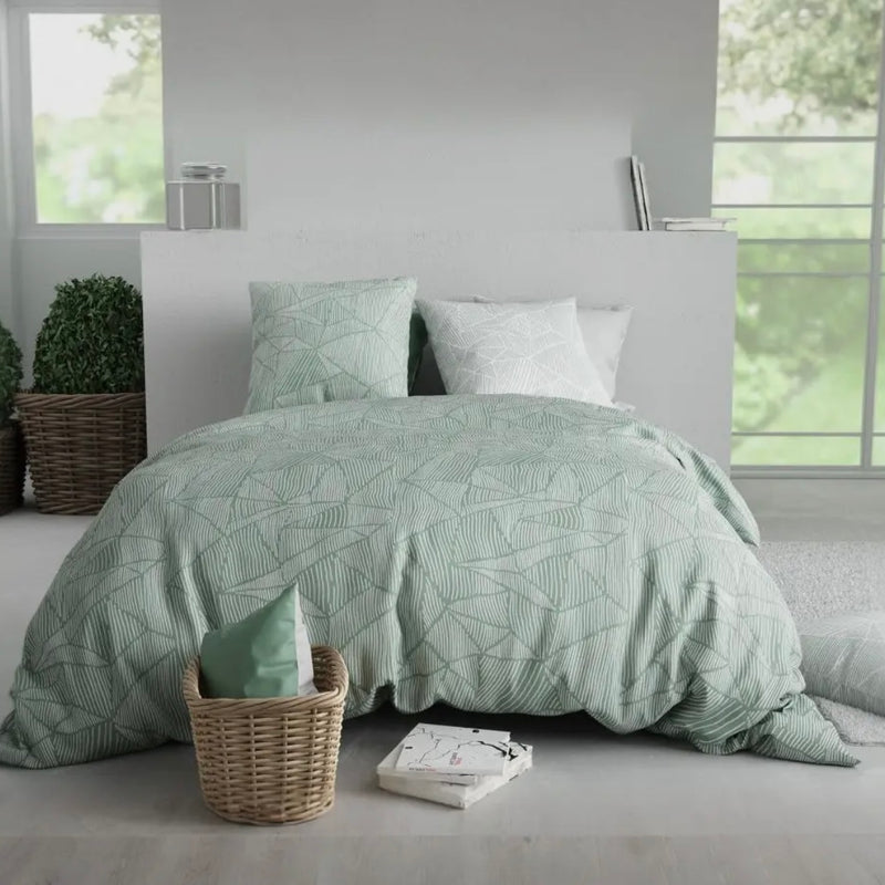 Housse de couette Éden  ( finition bouton  )