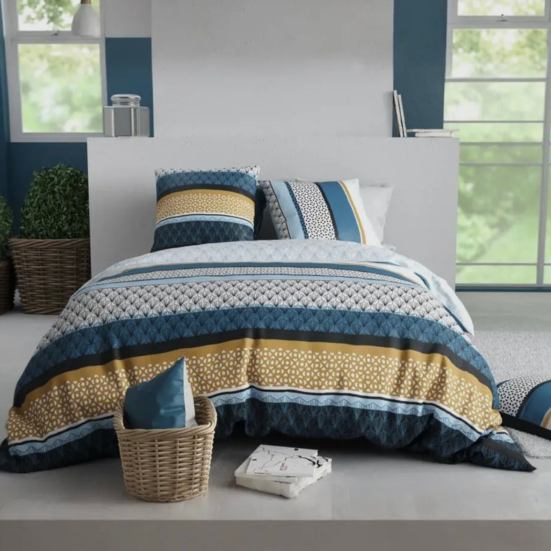 Housse de couette Oasis  ( finition bouton  )