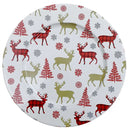 Ens de 4 assiettes en métal