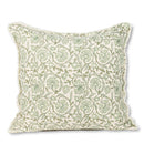 Coussin floral vert