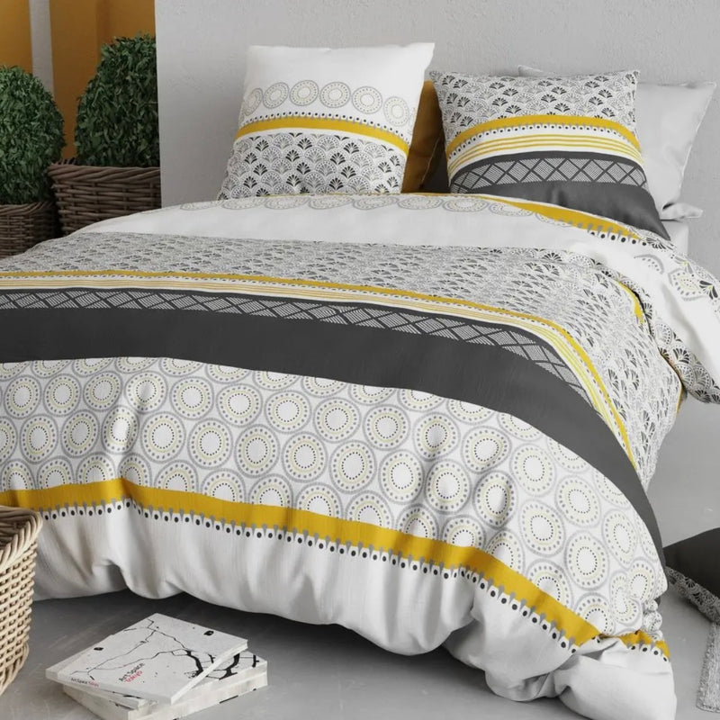 Housse de couette Aurore  ( finition bouton  )