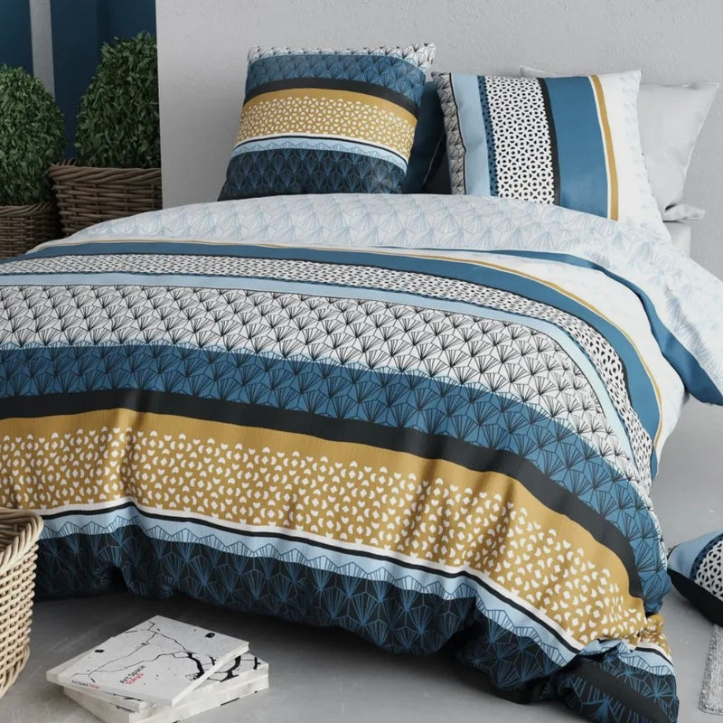 Housse de couette Oasis  ( finition bouton  )