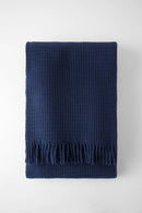 Jeté basic gauffré marine