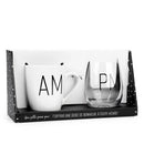 Ens. tasse & verre ''AM / PM''