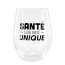 Verre à vin sans pied ''à une année unique''