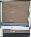 drap en coton 100% satiné gris ciment selon dessin