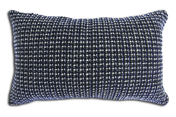 Coussin Tweedle bleu