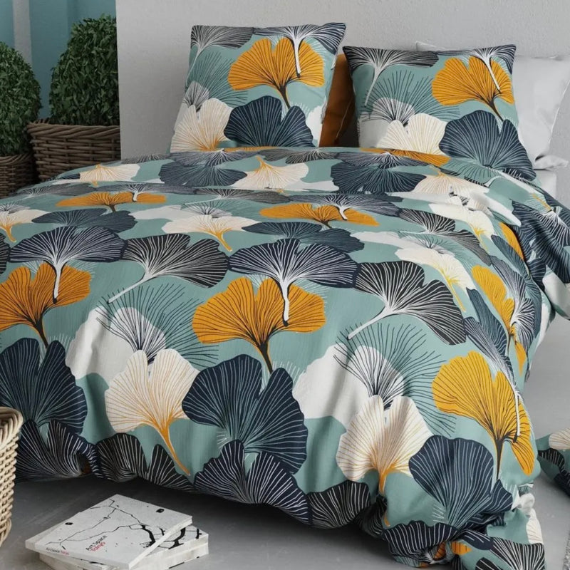 Housse de couette Floréal  ( finition bouton  )