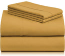 Drap ocre 100% microfibre qualité hôtel