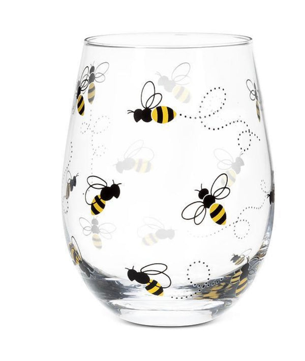 Verre  à vin  -abeille ( livraison novembre )