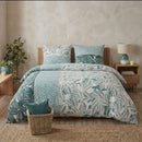 Housse de couette Iris  ( finition bouton  )