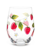 Verre  à vin  -fraise ( livraison novembre )