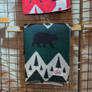 Jeté bear forest   fait au Canada style Western