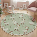 Tapis pour enfant avec pompons