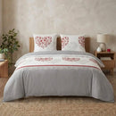 Housse de couette Celia en flanelle de coton  ( finition bouton  )