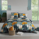 Housse de couette Floréal  ( finition bouton  )