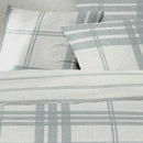 Housse de couette Sobrut gris  ( finition bouton  )