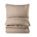 Courtepointe taupe Polka  de Brunelli