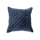 Cache coussin velours bleu marine