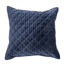 Cache coussin Euro velours bleu marine