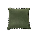 Coussin Euro vert en suédine Ivory de Brunelli( printemps 2026)